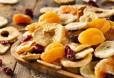 dehydrated fruit to prepare for long term food storage